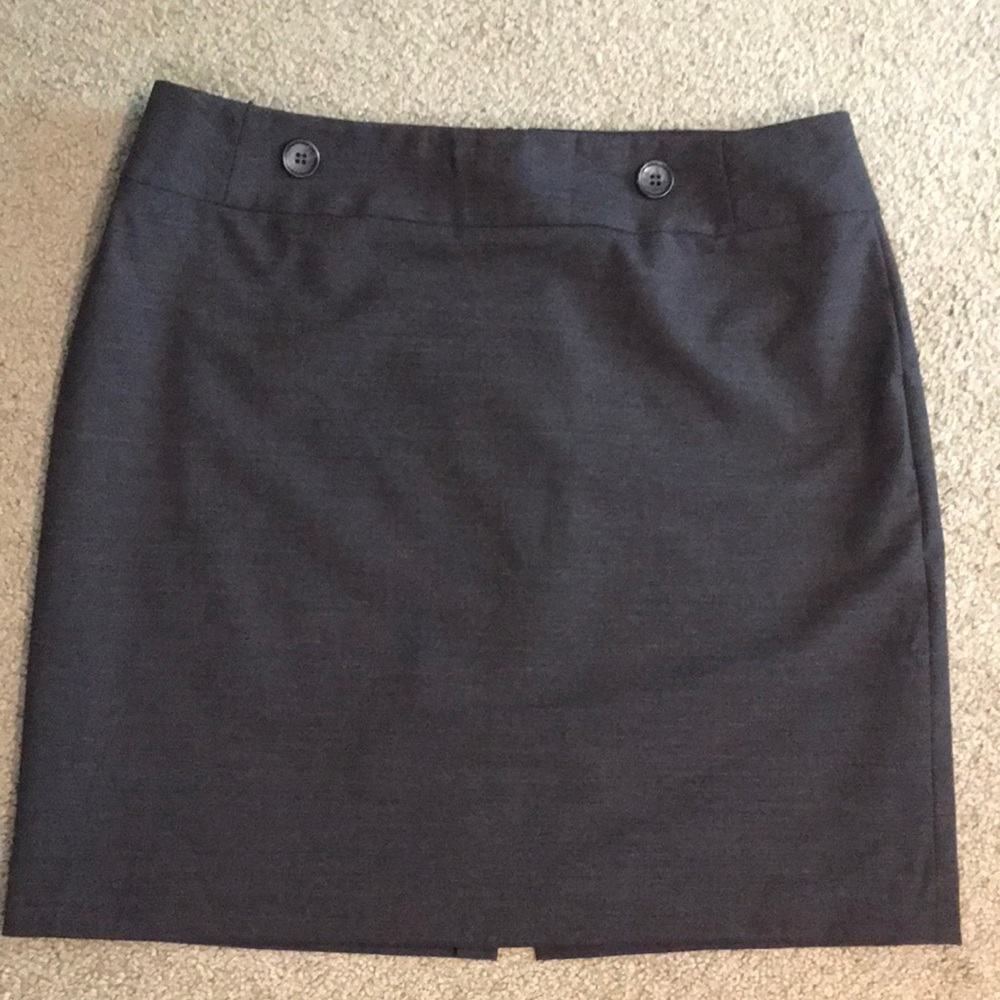 Alex Marie Wool/Poly Blend  Button Detail Skirt Size 14P - Picture 3 of 7